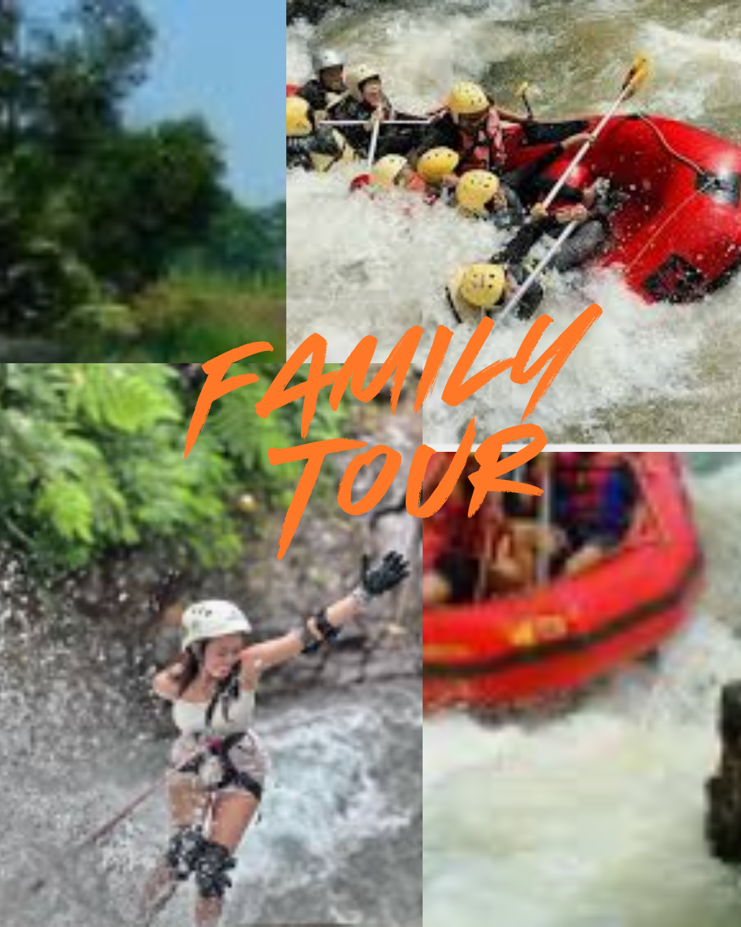 family tour package canyoneering, rafting and hotel family tour package canyoneering, rafting and hotel